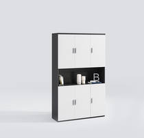 Office bookcase File cabinet Three or four door low cabinet Wooden boss desk stationery cabinet Combination plate file cabinet