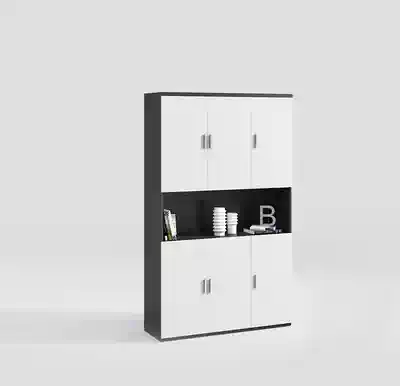 Office bookcase file cabinet three or four-door low cabinet Wooden boss desk stationery cabinet combination board file cabinet