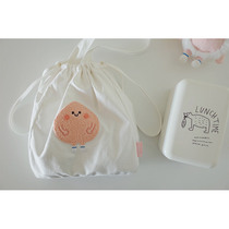 Clockwork Maru Original - ( Toppy ) Towel Embroidered Tote Bag Drawstring Pocket Shoulder Canvas Bag