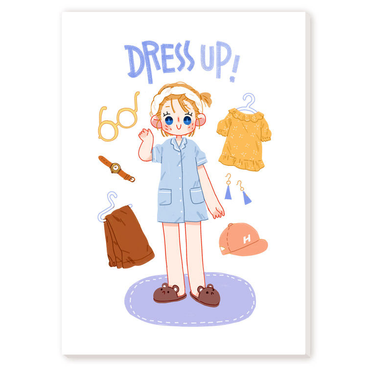 Hairy Pill Original - (Dress Up) and Paper Stickers with cutting film