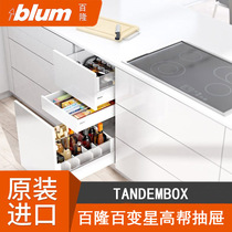 Imported Bailong pumping drawer blum damping riding horse pumping variable star bottom pumping buffer glass pumping inner pole pumping