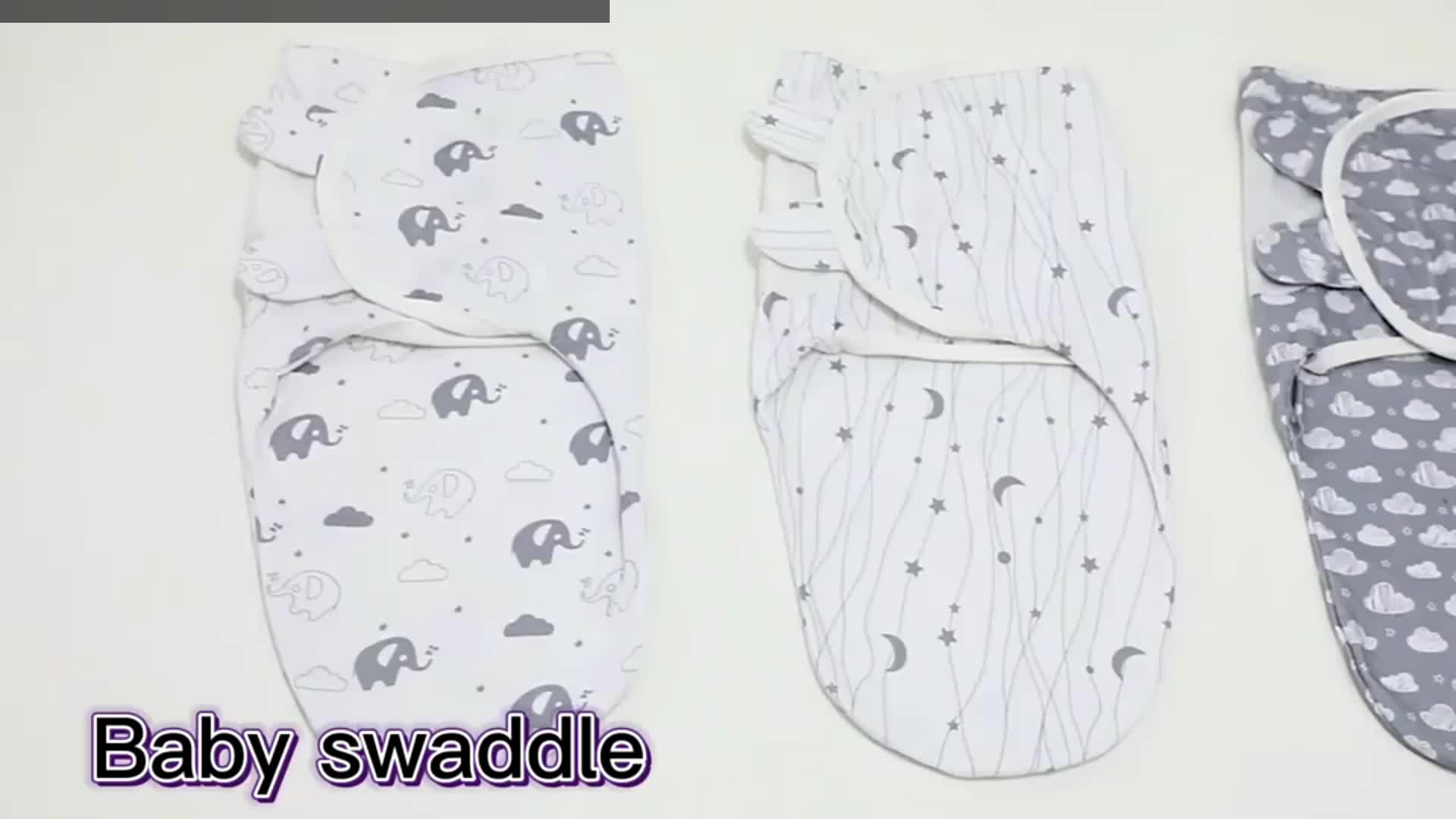 Customize 100 Cotton Unisex Sleep Sack Baby Swaddle Blanket Newborn