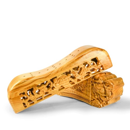 Подушка персикового дерева защищает шейную подушку позвоночника, чтобы помочь спать и ремонтировать шейный позвоночник Специальная домохозяйство с твердым древесином для взрослых одиночных подушек