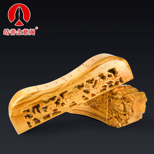 Подушка персикового дерева защищает шейную подушку позвоночника, чтобы помочь спать и ремонтировать шейный позвоночник Специальная домохозяйство с твердым древесином для взрослых одиночных подушек