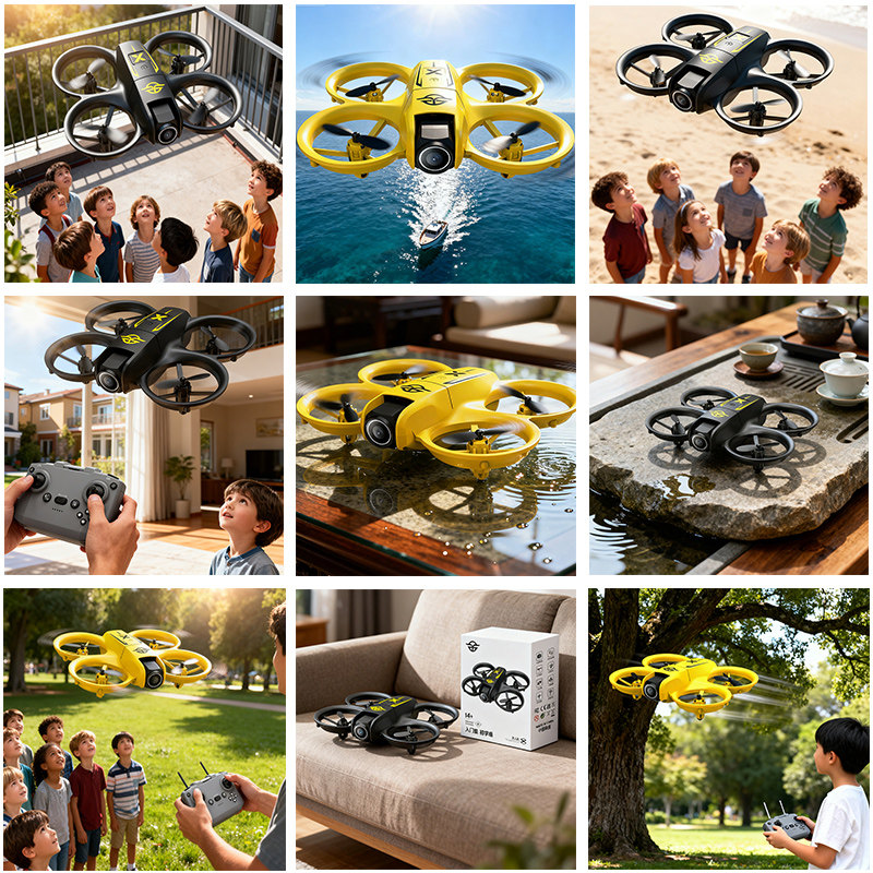 Drone for Children, High-Definition Aerial Photography, Remote Control Aircraft, Small Toy for Elementary School Students, Entry-Level Safe Quadcopter