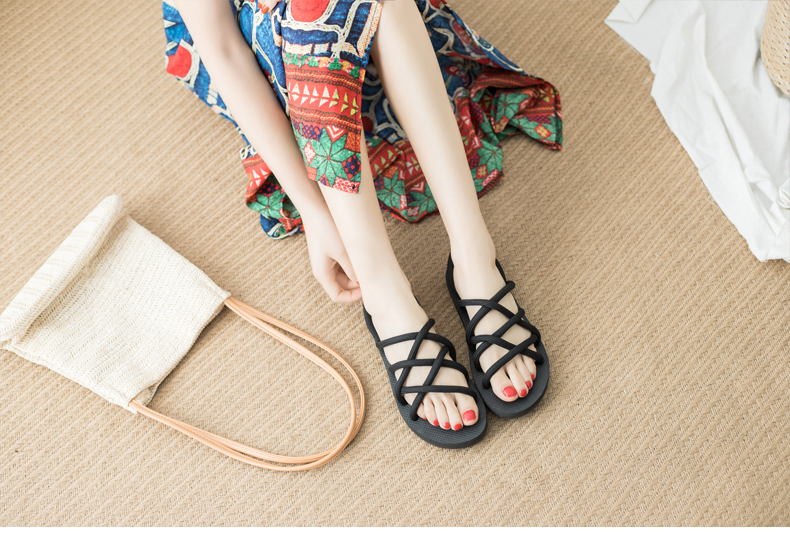 Gila cat dual-sandal và dép nữ mùa hè đôi mới đôi dép Han ulzzang Harajuku Rome Vietnam giày bãi biển giày sandal nữ đi học cấp 2