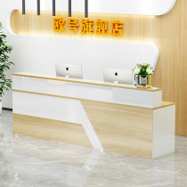 Bar counter cashier Front desk Reception desk Net red shop Small commercial simple modern counter Beauty salon Barber shop