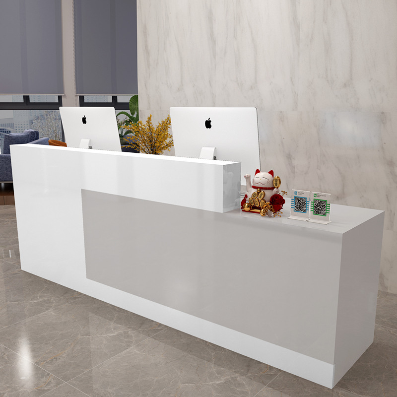 Front Desk Bar Table Company Small Shop CashIer Beauty Salon Reception Desk Counter Simple Modern Consultation Desk