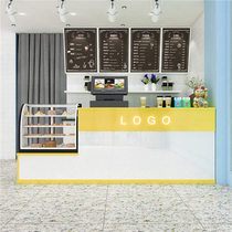 Paint bright light Convenience store Cake shop Milk tea shop Fast food restaurant Shopping mall commercial cashier Bar table Reception desk