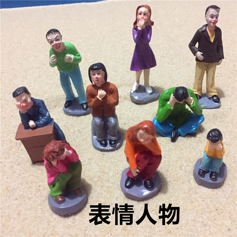 Psychological sand sand plate game box therapy character model model mold counseling room expression