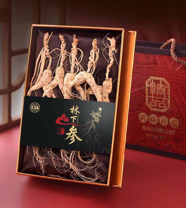 Ginseng Changbai Mountain Wild Ginseng Northeast Forest Ginseng Wild Ginseng 20 Years Of Bubble Wine Mountain Ginseng Gift Boxed Dried Whole Sticks