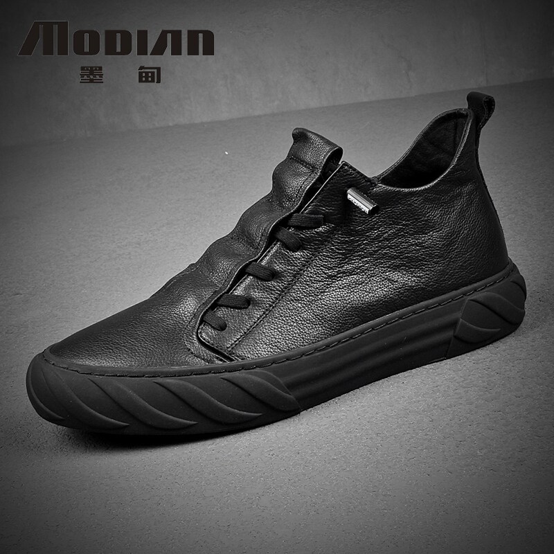 Leather shoes men's casual shoes skate shoes Korean version trendy shoes leather shoes sports shoes British single shoes men's shoes winter loafers