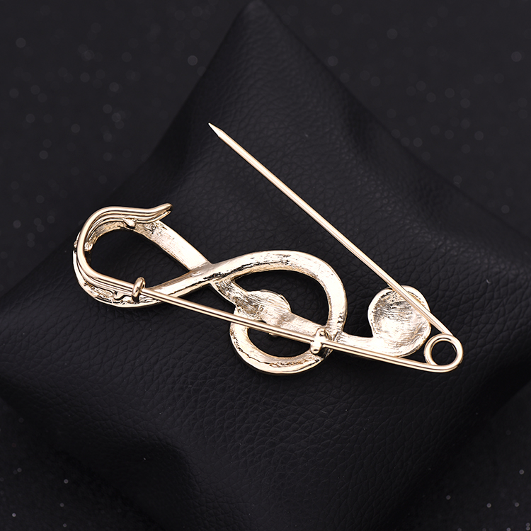 Cao cấp đơn giản trâm cài áo khoác nữ pin cardigan retro ghi chú pin lớn khóa áo len trang trí với quà tặng trang sức ghim cài áo vest nam cao cấp