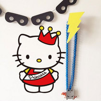 Hello kitty cat kt wall sticker girl room decoration sticker home cabinet sticker Door tile glass sticker