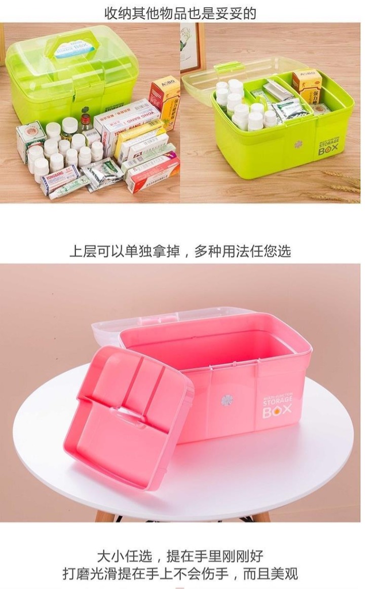 Hộp công cụ làm móng Thợ làm móng đặc biệt Đa chức năng Công cụ di động Dung lượng lớn Bộ hộp lưu trữ gia đình đầy đủ - Công cụ Nail cọ vẽ móng