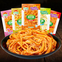 Spicy peppers Flammulina velutipes Amorillis crispy bamboo shoots students small bags snacks spicy gift bags