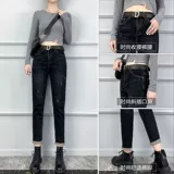 Весенние летние мягкие джинсы, штаны, по фигуре, высокая талия