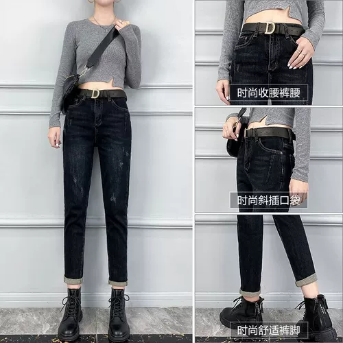 Весенние летние мягкие джинсы, штаны, по фигуре, высокая талия