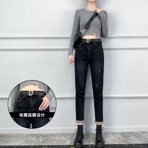 Весенние летние мягкие джинсы, штаны, по фигуре, высокая талия