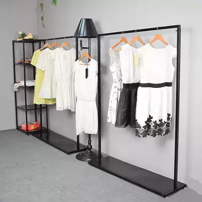 Iron Kung Fu clothing store dedicated display rack floor-to-floor simple combination hangers selling shelves for men and women's clothes