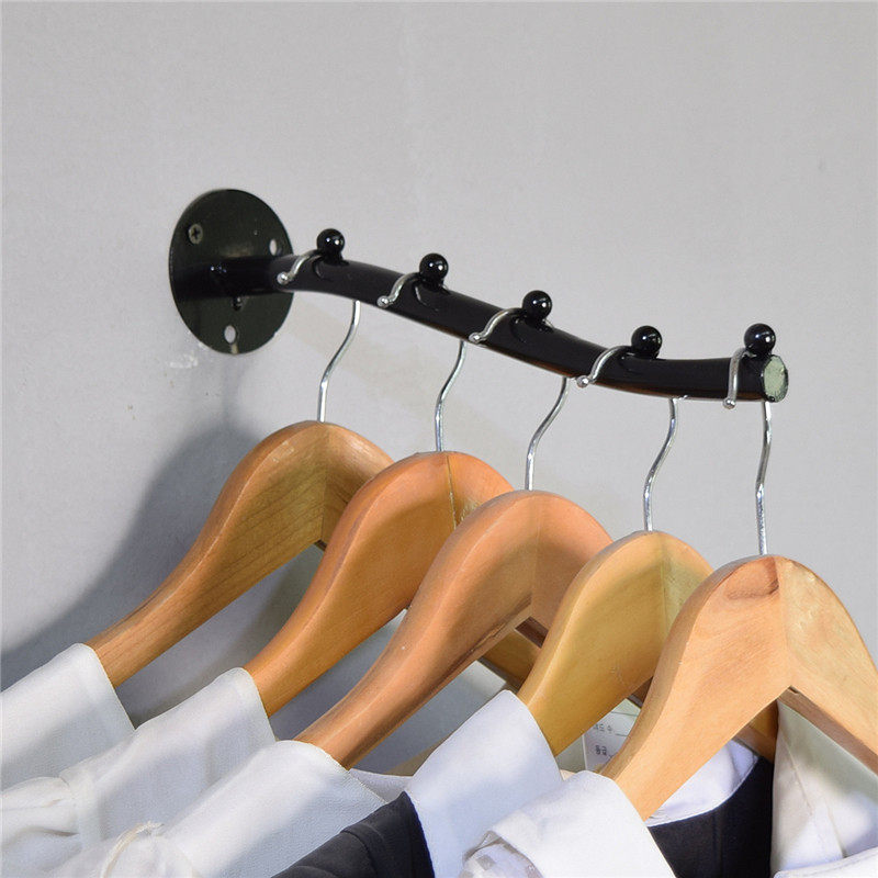 Iron Kung Fu clothing display cabinet on the wall hook clothing store with a single hook boys and girls bra inner pants display shelf
