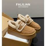 Флисовая удерживающая тепло обувь на платформе, сапоги, демисезонные лоферы