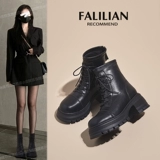 Martens, сетчатая весенняя обувь на платформе, высокие короткие сапоги в английском стиле, ботинки, коллекция 2023, популярно в интернете, подходит для подростков, в британском стиле