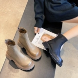 Martens, демисезонные универсальные флисовые короткие сапоги на платформе, ботинки, коллекция 2022