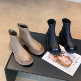 Martens, демисезонные универсальные флисовые короткие сапоги на платформе, ботинки, коллекция 2022