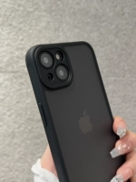 Apple, черный замшевый совместимый iPhone 15, эксклюзивный чехол для телефона, мужская элитная защитная сумка, iphone, 14promax, изысканный стиль, закрытые носок и пятка, защита при падении
