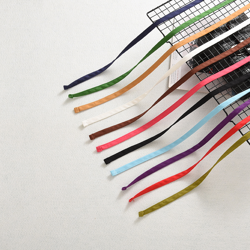 Versatile Linen-Cotton Narrow Strap Solid Color Fabric Dress Decorative Belt Versatile Artistic Clothing Accessory Fabric Strip Strap