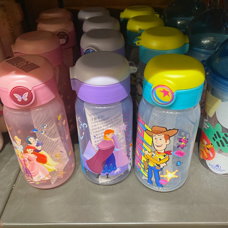 Frozen Elsa Ariel Princess Toy Story Straw Cup Water Cup Shanghai Disney Frozen Elsa Ariel Princess Toy Story Straw Cup Water Cup Shanghai Disney