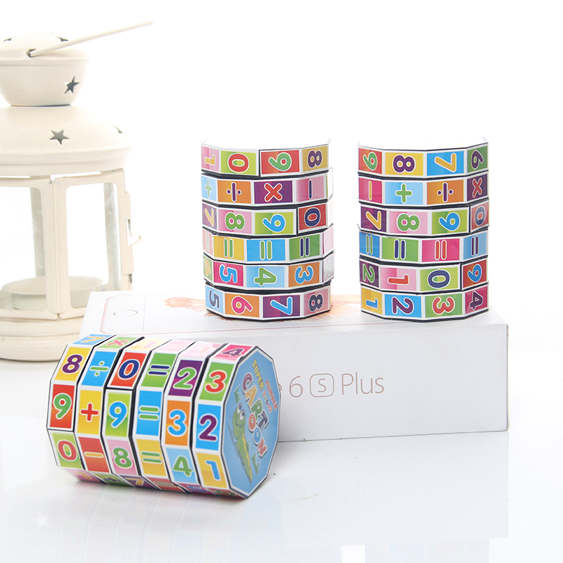 Child Digital Magic Square Letter Digital Toddler Baby Early Teach Plus Minus Arithmetic Puzzle Magic Cube Puzzle Toy