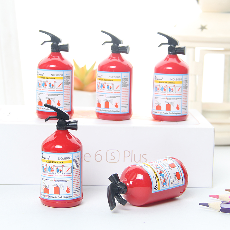 Customized logo fire stationery wholesale creative firearm extinguisher pencil cutter pencil cutter pencil cutter
