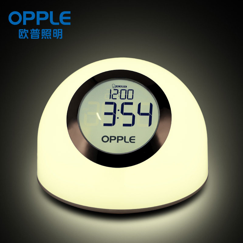 Op small night light intelligent induction alarm clock integrated timing plug sleep socket multi-function energy-saving bedroom household