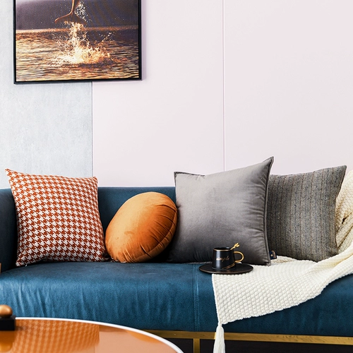 Северная легкая роскошная апельсиновая тринолен комбинированная подушка подушка современная минималистская гостиная диван обратно подушка модель модель комнаты подушка