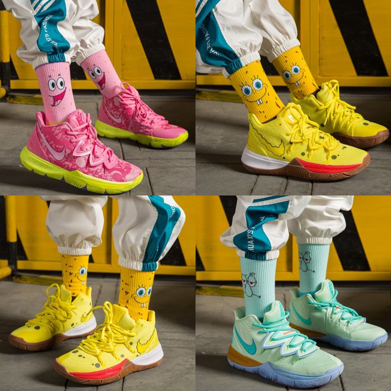 Irving 5 Spongebob Squarepants Squidward Patrick Star Co-Branded Cartoon Sports Socks for Men and Women Trendy Internet Celebrity Super Popular Long Socks Irving 5 Spongebob Squarepants Squidward Patrick Star Co-Branded Cartoon Sports Socks for Men and Women Trendy Internet Celebrity Super Popular Long Socks
