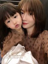 Fried street pro-loading and summer clothing family of three short sleeves 2022 new wave girl t-shirt son and son loaded with femininity