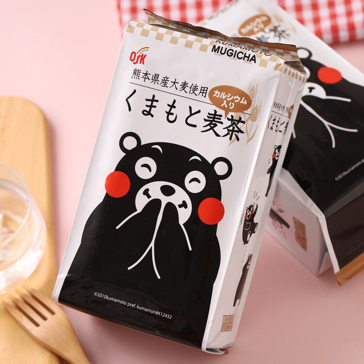 Japan imported brewed drink OSK Kumamoto Kumamoto barley tea no added children's tea 16 packs into 176g