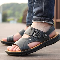 Mùa hè thời trang dép nam giày sandal da nam sandal giày lacoste nam