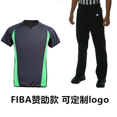2019 high waist men's and women's slim fit referee cut black professional referee uniform seiko basketball referee suit pants 1