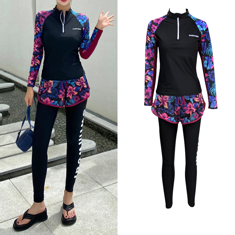 Sunscreen Speed Dry Diving Suit Two Style Long Sleeves Long Pants Snorkeling Jellyfish Warm Swimsuit Lady Surf Suit Suit