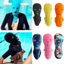 Outdoor Hood face Gini women Summer snorkeling swimming beach swimming cap sunscreen Ice Silk breathable mask ghost hat male