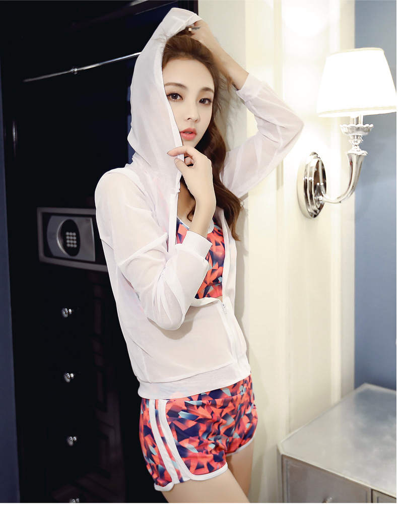 Đồ bơi mới của phụ nữ thể thao mới áo tắm ba mảnh áo tắm lưới chia bikini phẳng tập hợp áo tắm bụng bộ bikini 3 món