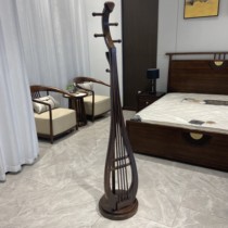 New Chinese style coat rack classical Pipa coat rack Gabon ebony wood coat rack solid wood Zen bedroom coat rack