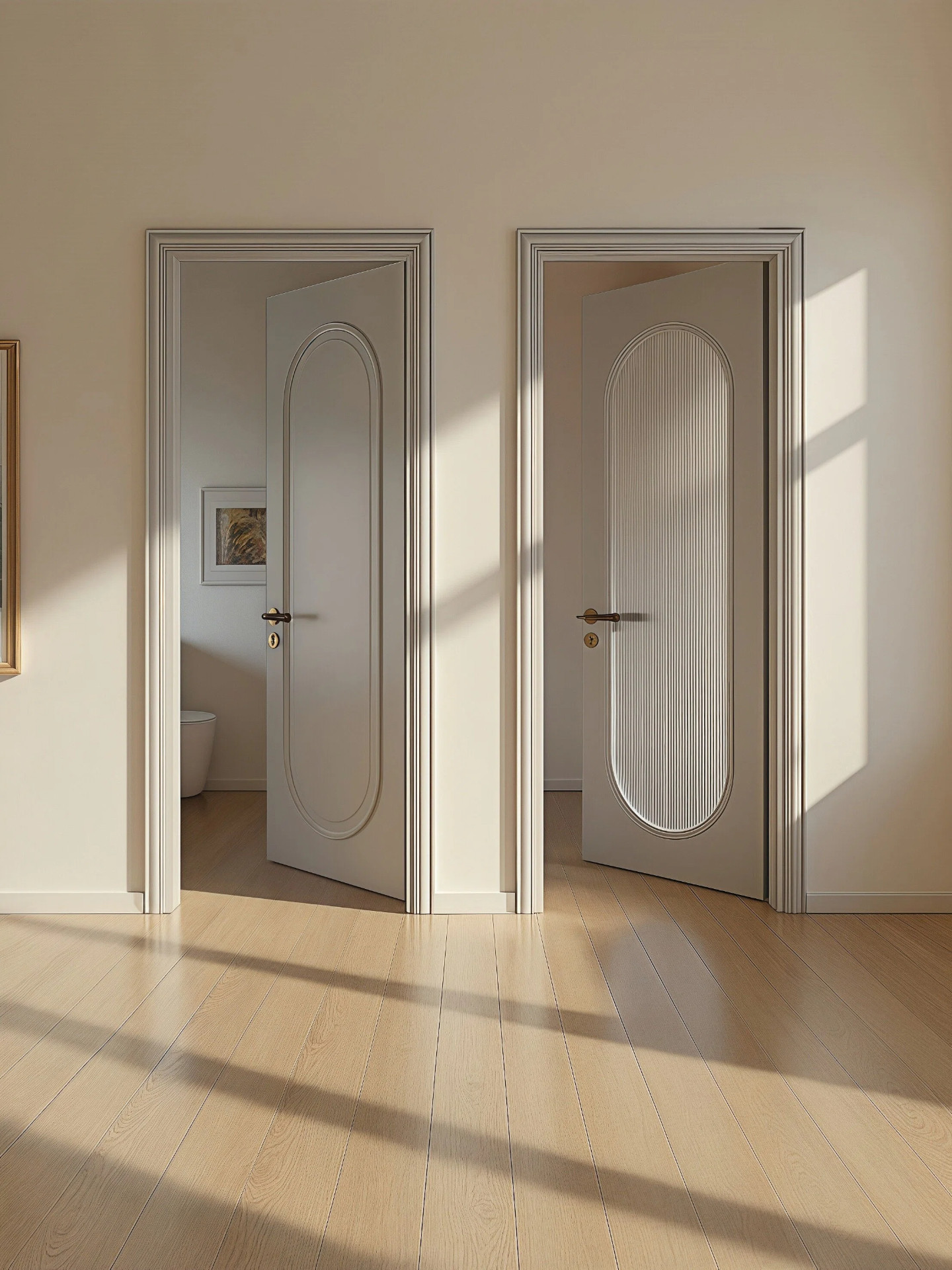 French-Style Bedroom Door, Solid Wood Composite Lacquered Door, Room Door, Interior Door, Household Door, Solid Wood Door Set, Soundproof Door