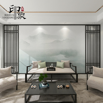  New Chinese style TV background wall paper Modern freehand ink landscape Living room bedroom study wallpaper wall cloth mural