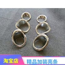 08-13 old Q-Trail front and rear fog light frame bright strips X-Trail rear bumper fog light decorative strip light frame cover modification