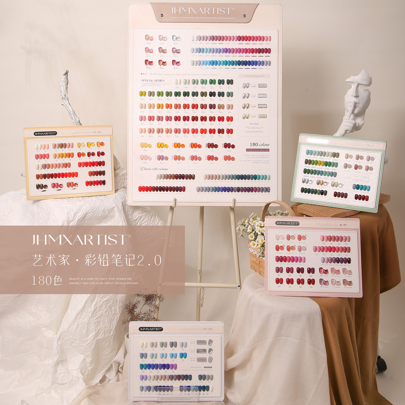 Home and Aesthetics Colored Pencil Diary 180 Colors New Four Seasons Jelly Skin Ice Translucent Powder One Bottle One Color Store Opening Set