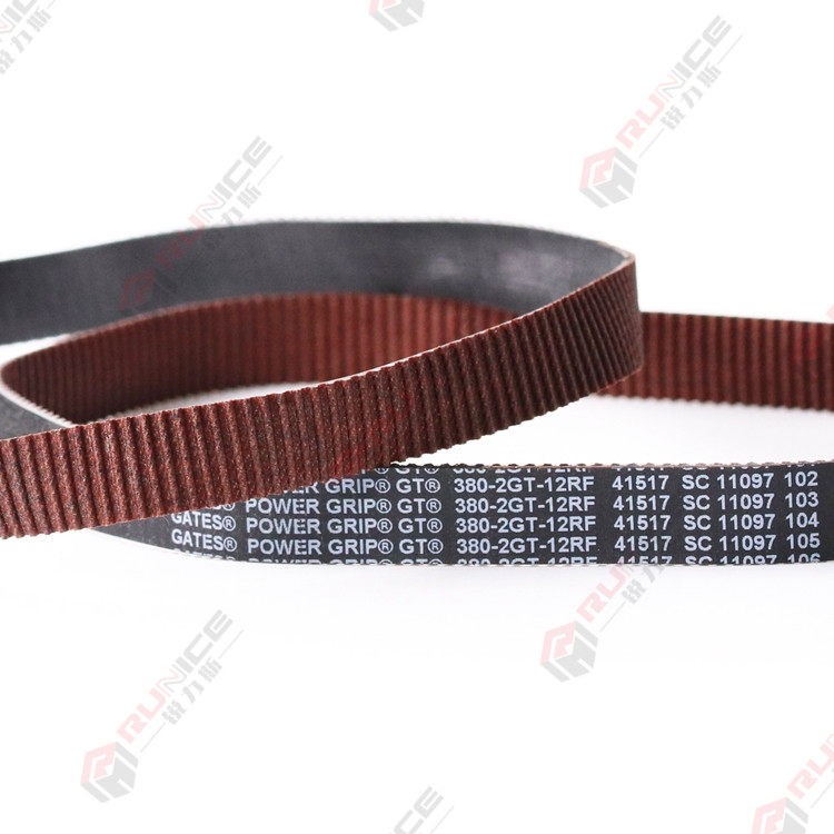 380-2GT-12RF high precision low dust synchronous belt 3D Special belt for printing machine